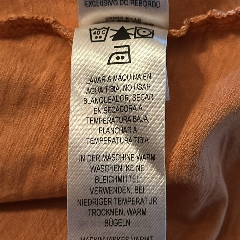 Patagonia Amber Dawn Dress Hillside‎ Trails Toasted Peach Sundress NWT Large - Picture 13 of 13